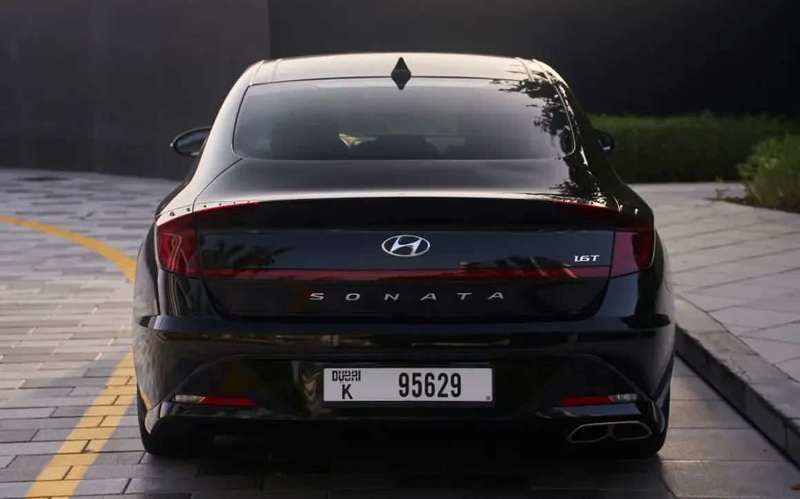 Hyundai Sonata N Line 1.6T rental Dubai 4