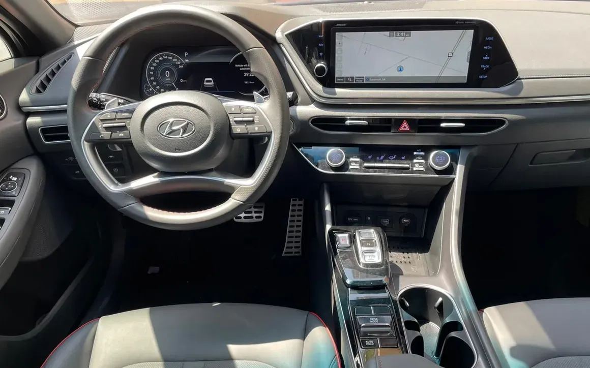Hyundai Sonata N Line 1.6T rental Dubai 4