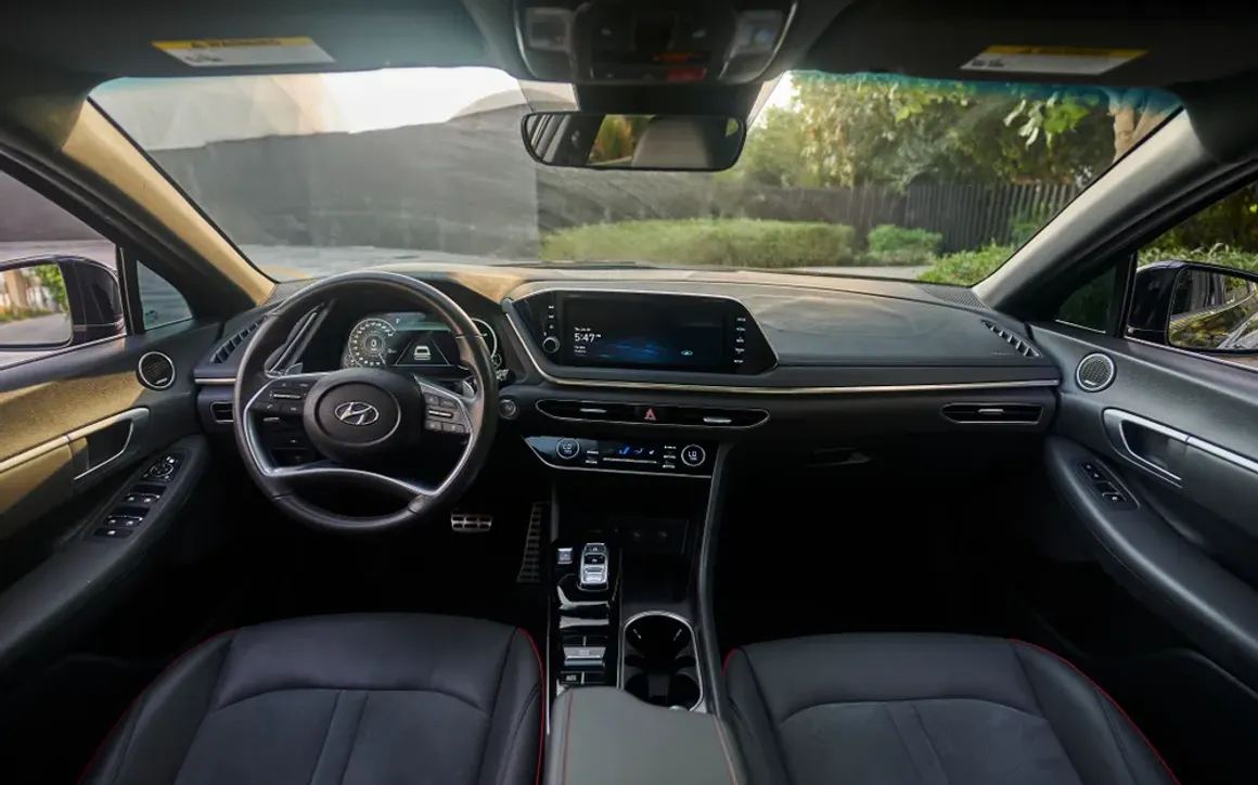 Hyundai Sonata N Line 1.6T rental Dubai 6