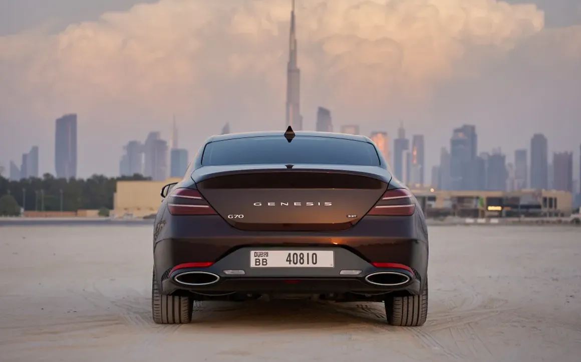 Genesis G70 3.3T rental Dubai 4