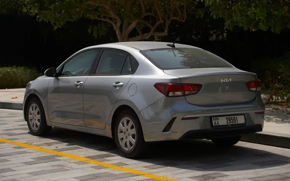 Kia Rio Sedan rental Dubai 3