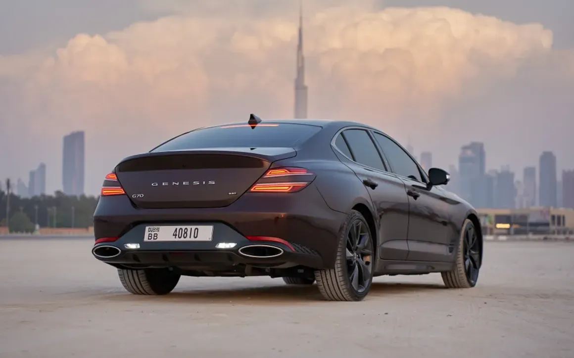 Genesis G70 3.3T rental Dubai 3